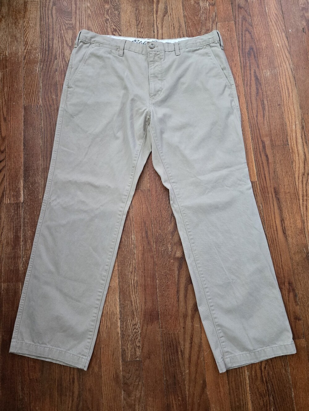 Eddie Bauer Legend Wash Men's Chino Pants Size 38 Beige Cotton Classic Outdoors